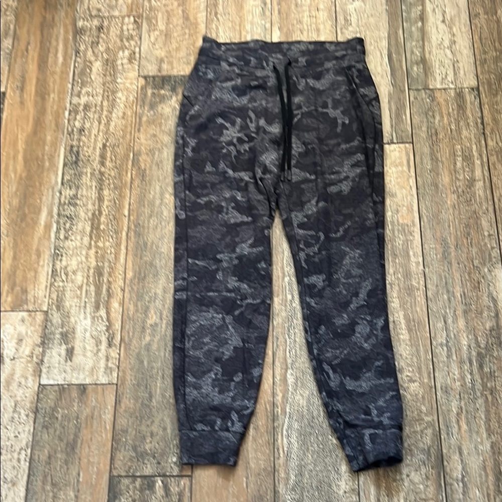 Gray Camouflage Jogger Pants